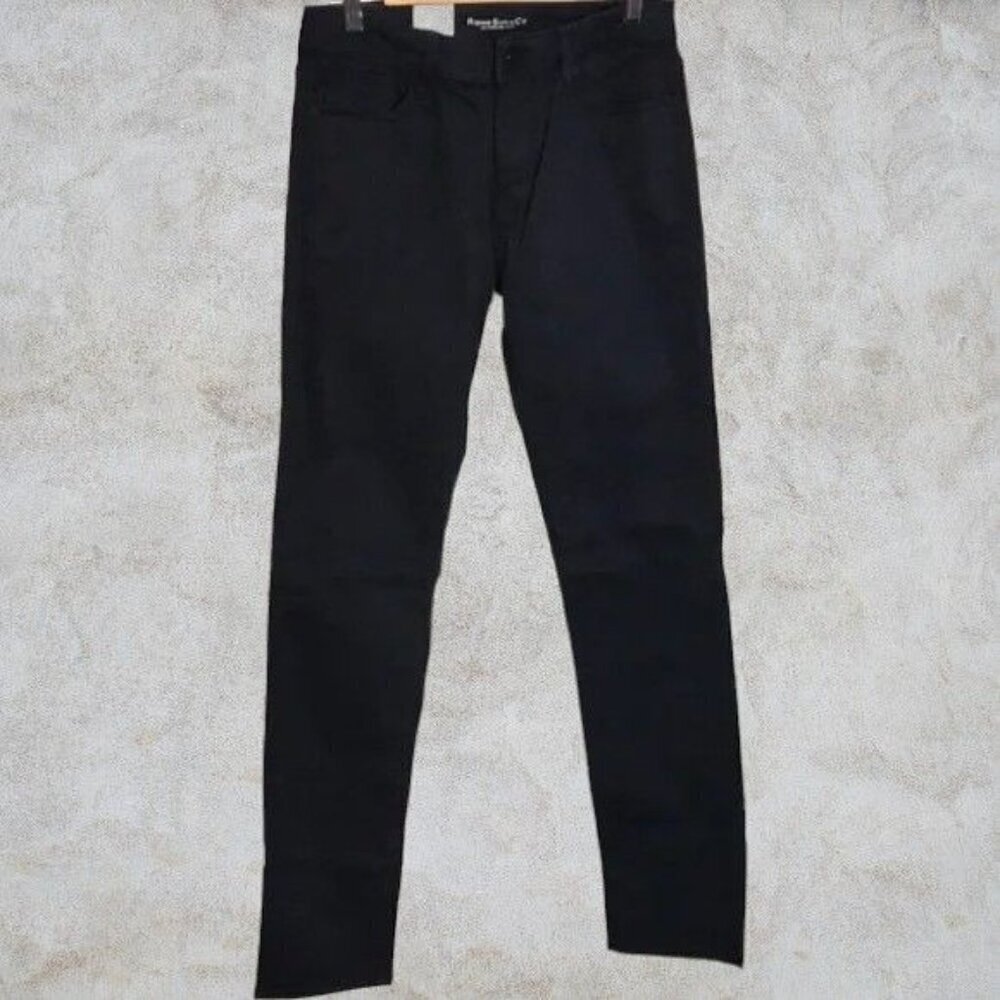 Rising Sun & Co. Mens Slim Fit Jean Pants 30 X 34 Navy Suedeluxe Cotton Blend